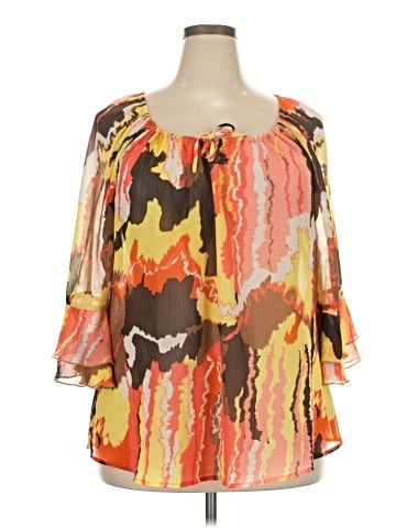 I.N. Studio 3/4 Sleeve Blouse (view 1)