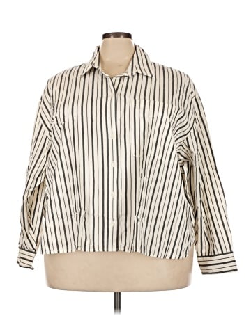 Old Navy 3/4 Sleeve Button-Down Shirt (view 1)