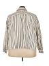 Old Navy 100% Cotton Stripes Ivory 3/4 Sleeve Button-Down Shirt Size 4X - photo 2