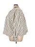 Old Navy 100% Cotton Stripes Ivory 3/4 Sleeve Button-Down Shirt Size 4X - photo 5