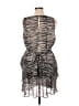 Express 100% Polyester Animal Print Gray Cocktail Dress Size XL - photo 2