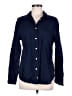 J.Crew 100% Linen Blue Long Sleeve Button-Down Shirt Size 8 - photo 1