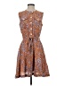 Nine West Paisley Brown Casual Dress Size S - photo 1