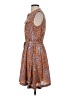 Nine West Paisley Brown Casual Dress Size S - photo 5