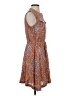 Nine West Paisley Brown Casual Dress Size S - photo 4