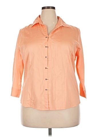DressBarn 3/4 Sleeve Button-Down Shirt (view 1)