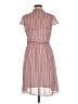 ModCloth 100% Polyester Stripes Pink Casual Dress Size M - photo 2
