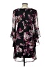 Connected Apparel 100% Polyester Floral Black Cocktail Dress Size 10 - photo 2