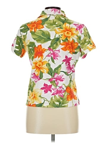 Caribbean Joe Short Sleeve Blouse (view 2)