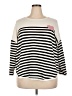Philosophy Republic Clothing 100% Rayon Stripes Ivory Pullover Sweater Size 2X - photo 1