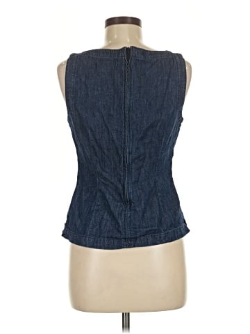 Madewell Denim Ruched Boatneck Shell Top (view 2)