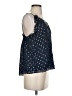 Rebecca Taylor Blue Sleeveless Silk Top Size 2 - photo 4