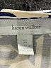 Karen Walker Chevron-herringbone Blue 3/4 Sleeve Button-Down Shirt Size 4 - photo 7