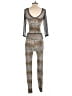 Cleo Animal Print Gray Jumpsuit Size M - photo 2