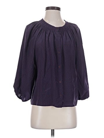 Tucker 3/4 Sleeve Silk Top (view 1)
