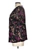 212 Collection Purple Short Sleeve Blouse Size L - photo 5