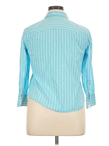 American Eagle Outfitters 3/4 Sleeve Button-Down Shirt (view 2)