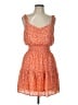Lush 100% Polyester Orange Casual Dress Size L - photo 1