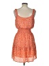Lush 100% Polyester Orange Casual Dress Size L - photo 2