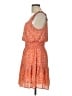 Lush 100% Polyester Orange Casual Dress Size L - photo 5