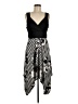 Soma Graphic Black Cocktail Dress Size L - photo 1
