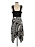 Soma Graphic Black Cocktail Dress Size L - photo 2