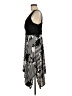 Soma Graphic Black Cocktail Dress Size L - photo 5