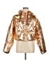 Avec Les Filles 100% Nylon Metallic Gold Jacket Size M - photo 1