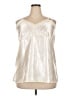 Faded Glory Metallic Silver Sleeveless Blouse Size 18 - photo 1