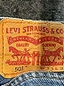 Levi's 100% Cotton Blue Jeans Size 33 waist - photo 7