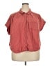 Old Navy 100% Cotton Red Short Sleeve Blouse Size 2X - photo 1