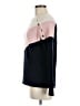 Maje Color Block Pink Pullover Sweater Size Med (2) - photo 5