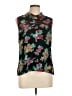 ModCloth Floral Black Sleeveless Blouse Size L - photo 1