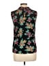 ModCloth Floral Black Sleeveless Blouse Size L - photo 2