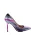 Vince Camuto 100% Leather Color Block Purple Heels Size 6 1/2 - photo 1