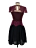 Sugarlips 100% Polyester Hearts Burgundy Cocktail Dress Size XS - photo 2