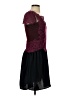 Sugarlips 100% Polyester Hearts Burgundy Cocktail Dress Size XS - photo 4