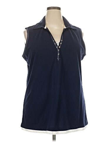 Just My Size Sleeveless Blouse (view 1)