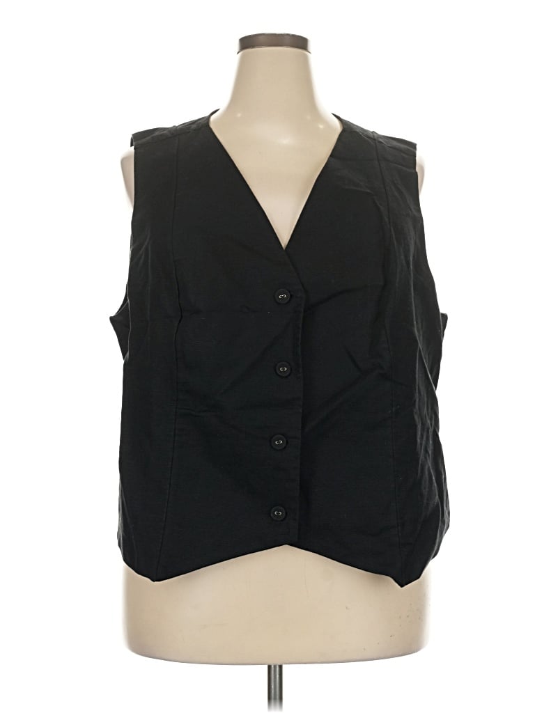 Pre-owned The Drop Sleeveless Blouse In Black