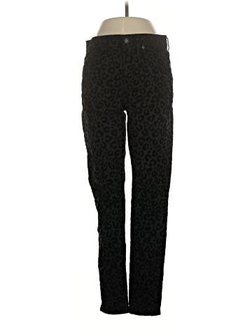 Madewell 9" Mid-Rise Skinny Jeans: Flocked Leopard Edition (view 1)