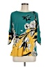 Tahari Teal 3/4 Sleeve Blouse Size M - photo 1
