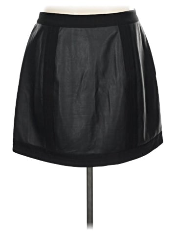 BCBGMAXAZRIA Faux Leather Skirt (view 2)