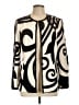 St. John 100% Polyester Animal Print Ivory Coat Size L - photo 1
