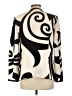 St. John 100% Polyester Animal Print Ivory Coat Size L - photo 2
