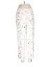 August Silk 100% Polyester Floral White Casual Pants Size 8 - photo 1