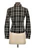 Ochirly Plaid Black Long Sleeve Blouse Size XXS - photo 2