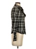 Ochirly Plaid Black Long Sleeve Blouse Size XXS - photo 4