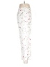 August Silk 100% Polyester Floral White Casual Pants Size 8 - photo 4
