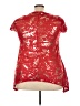 Rouge 100% Polyester Red Short Sleeve Blouse Size 4X - photo 2