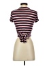Moa Moa Stripes Red Short Sleeve Turtleneck Size S - photo 2